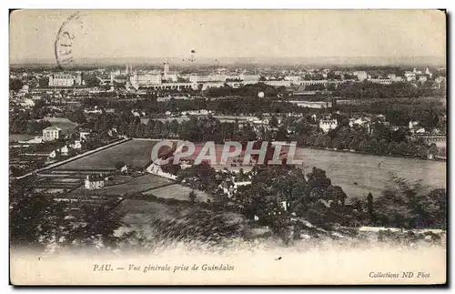 Cartes postales Pau Vue generale prise de Guindalos