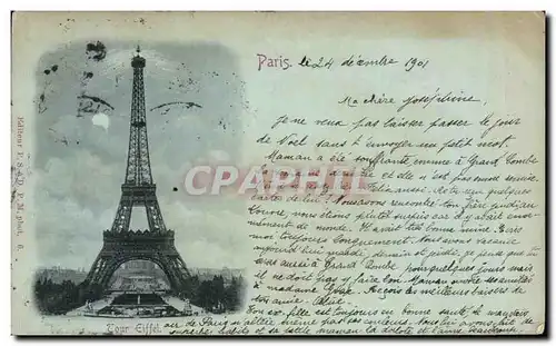 Cartes postales Tour Eiffel Paris