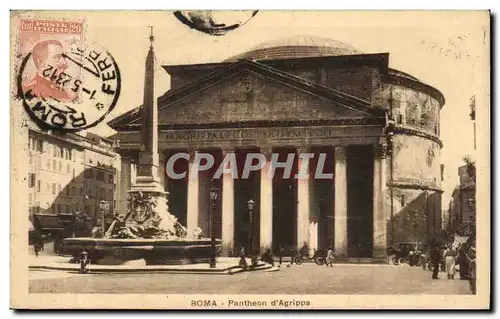 Ansichtskarte AK Roma Pantheon d Agrippa