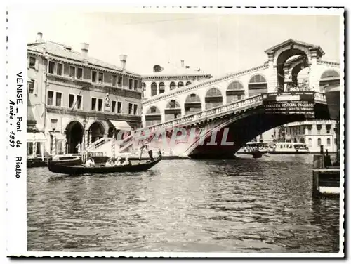 Cartes postales Venise Pont de Rialto Annee 1957