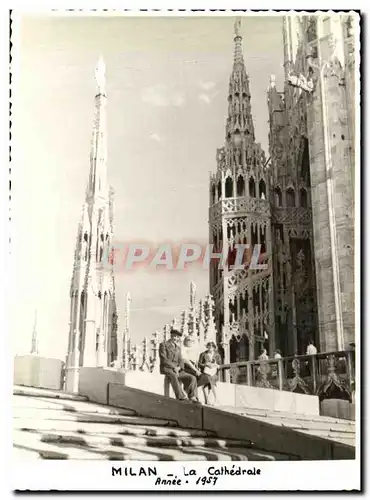 Cartes postales Milan La Cathedrale Annee 1957