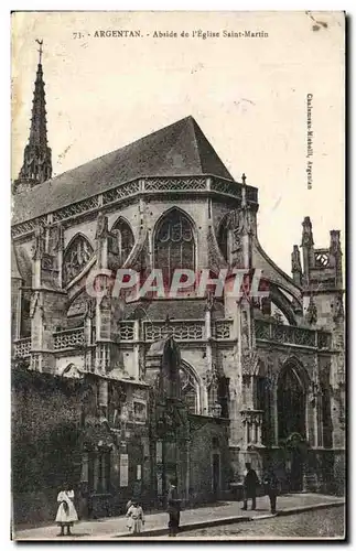 Ansichtskarte AK Argentan Abside de l Eglise Saint Martin