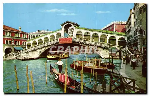 Ansichtskarte AK Venezia Ponte di Rialto Le ponte di Rialto Rialto Bridge Rialtobrucke Ponte de Rialto