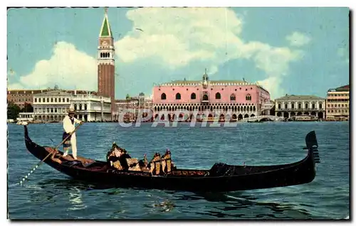 Cartes postales Venezia Panorama e gondola Panorama and gondola Panorama et gondole Panorama und gondola Panoram