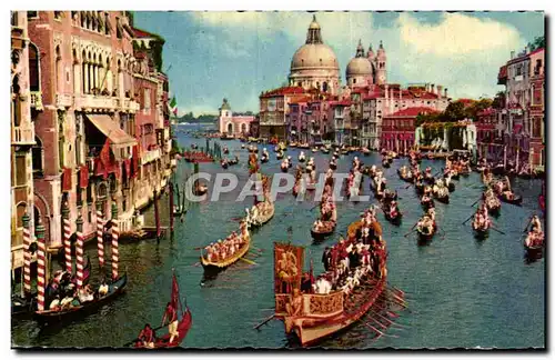 Ansichtskarte AK Venezia Canal grande e regata storica grand canal