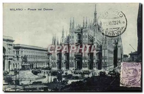 Cartes postales Milano Piazza del Duomo