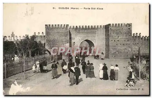 Cartes postales Oudjda Maroc Porte Sidl Aissa