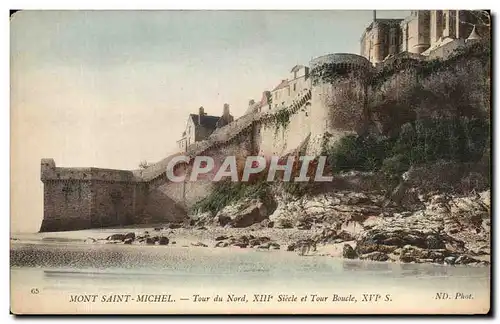 Cartes postales Mont Saint Michel Tour du Nord XIII Siecle et Tour Boucle XVI S