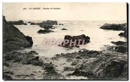 Cartes postales Le Croisic Etudes de Rochers