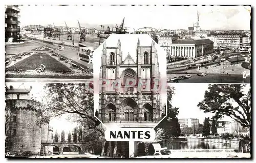 Ansichtskarte AK Nantes Le Port Le Centre La Cathedrale Le Chateau Quartier Pont Morand