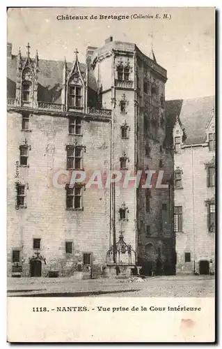 Cartes postales Chateaux de Bretagne Nantes Vue Prise de la Cour interieure