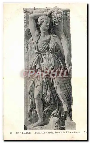 Cartes postales Carthage Musee Lavigerie Statue de I Abondance