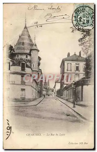 Ansichtskarte AK Chartres La Rue du Lycie