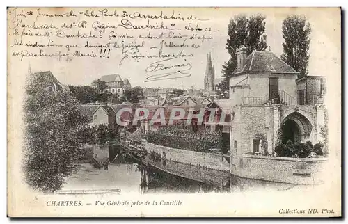 Cartes postales Chartres Vue Generale prise de la courlille