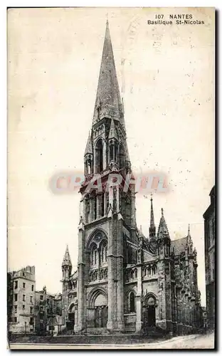 Cartes postales Nantes Basilique St Nicolas