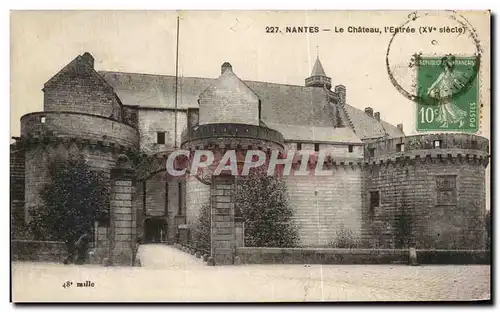 Cartes postales Nantes Le Chateau I Entree