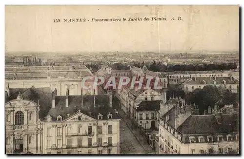 Cartes postales Nantes Panorama vers le Jardin des Plantes