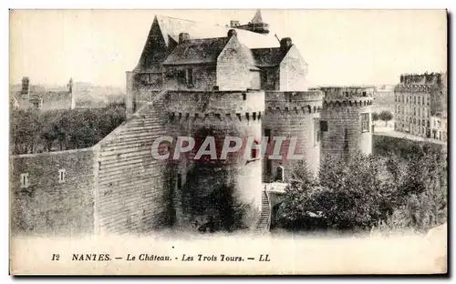 Cartes postales Nantes Le Chateau Les Trois Tours