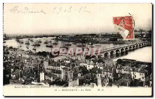 Cartes postales Bordeaux La Rade Bateaux