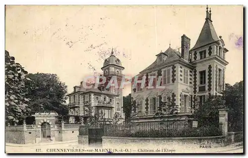 Cartes postales Chennevieres sur Marne Chateau de I Etape