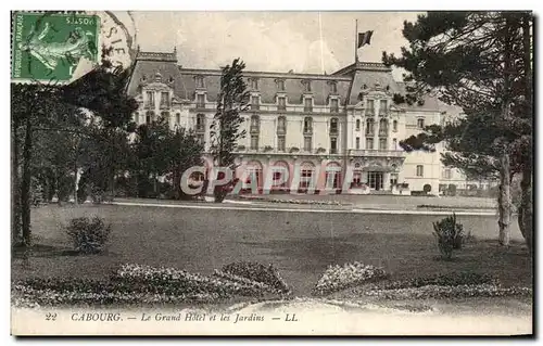 Ansichtskarte AK Cabourg Le Grand Hotel et les Jardins