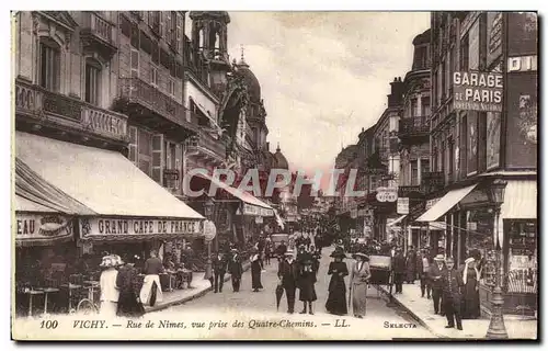 Cartes postales Vichy Rue de Nimes vue Prise des Quatre Chemins