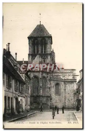 Cartes postales Vernon Abside de L Eglise Notre Dame