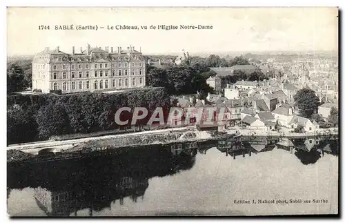 Cartes postales Sable Le Chateau Vu de L Eglise Notre Dame