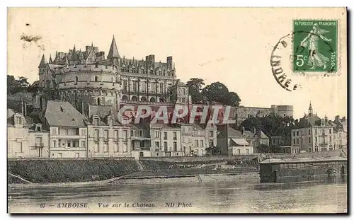 Cartes postales Amboise Vue sur le Chateau