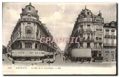 Cartes postales Orleans La Rue de la Republique