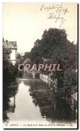 Cartes postales Dreux Les Bords de la Blaise au Pont de Metezeau