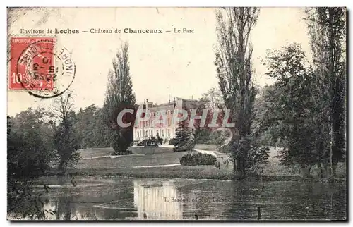 Cartes postales Loches de Environs Chateau de Chanceaux le lac