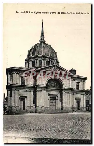 Ansichtskarte AK Nantes Eglise Notre Dame de Bon Port ou Saint Louis