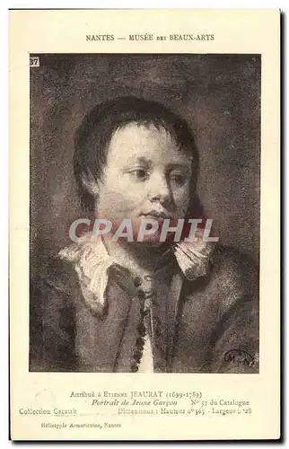 Cartes postales Nantes Musee Des Beaux Arts Jean Jeaurat Portrait de jeune garcon