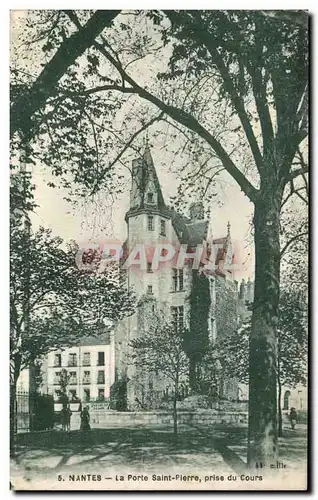 Ansichtskarte AK Nantes La Porte Saint Plerre prise du Cours