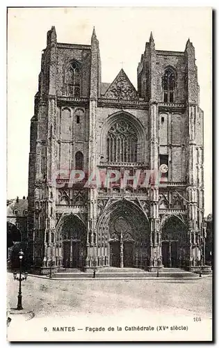 Ansichtskarte AK Nantes Facade de la Cathedrale (XV siecle)