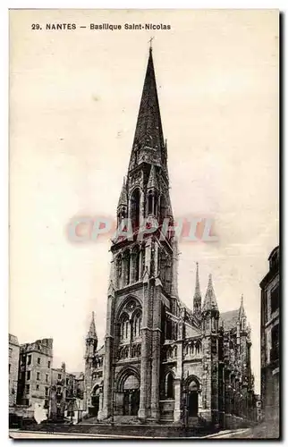 Cartes postales Nantes Basilique Saint Nicolas