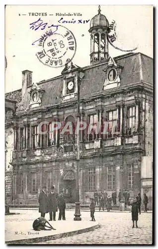 Cartes postales Troyes Hotel de Ville