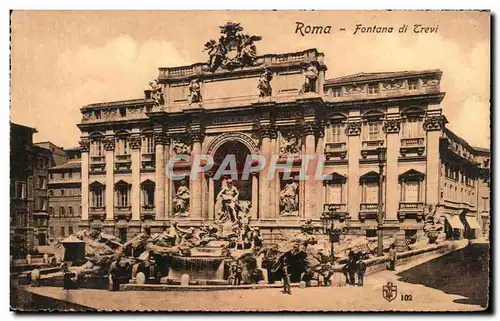 Cartes postales Roma Fontana di Trevi