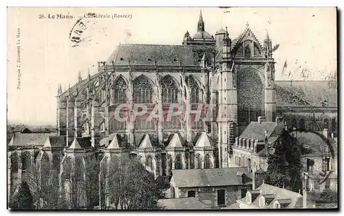 Cartes postales Le Mans Cathedrale (Rosace)