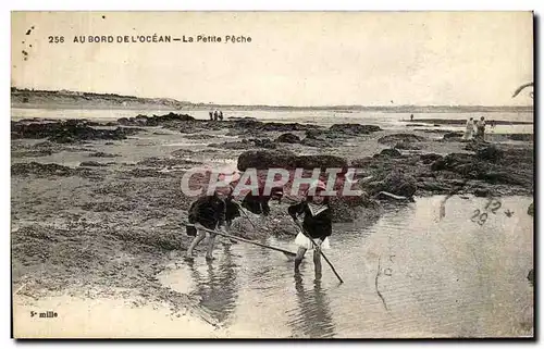 Cartes postales Au Bord De L Ocean La Petite Peche Enfants