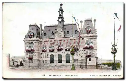 Cartes postales Versailles L Hotel de Ville Cliche Bourdier Versailles