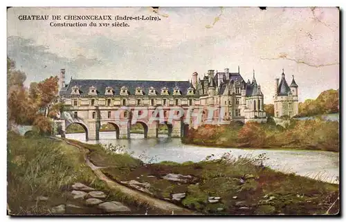 Cartes postales Chateau De Chenonceaux (Indre et Loire) Construction du XVI siecle)