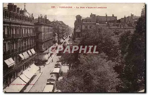 Cartes postales Toulouse La Rue D Alsace Lorraine