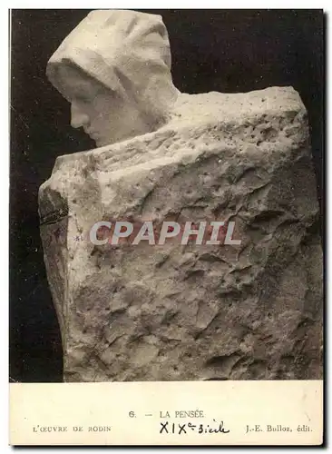 Cartes postales La Pensee L oeuvre De Rodin