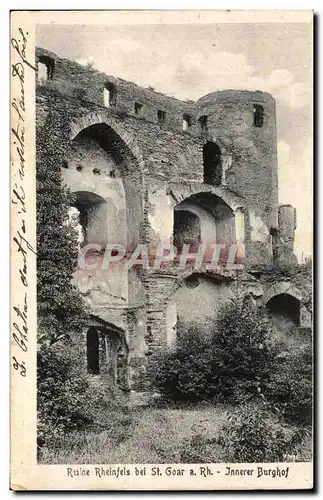 Cartes postales Ruine Rheinfels bei St Goar a Rh Jnnerer Burghof