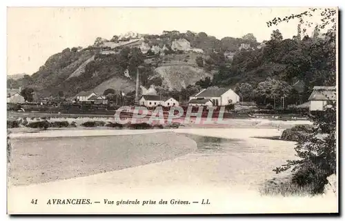 Cartes postales Avranches Vue generale prise des Greves