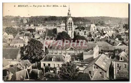 Cartes postales Bernay Vue prise du Mont Milon