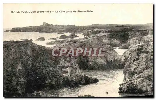 Cartes postales Le Pouliguen La Cote prise de Pierre Plate