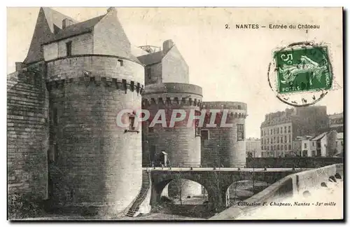 Cartes postales Nantes Entree du Chateau